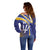 Custom Barbados Royals Cricket Off Shoulder Sweater Go Champions Tridents Yellow Version