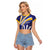 Custom Barbados Royals Cricket Raglan Cropped T Shirt Go Champions Tridents Yellow Version
