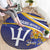 Custom Barbados Royals Cricket Round Carpet Go Champions Tridents Yellow Version