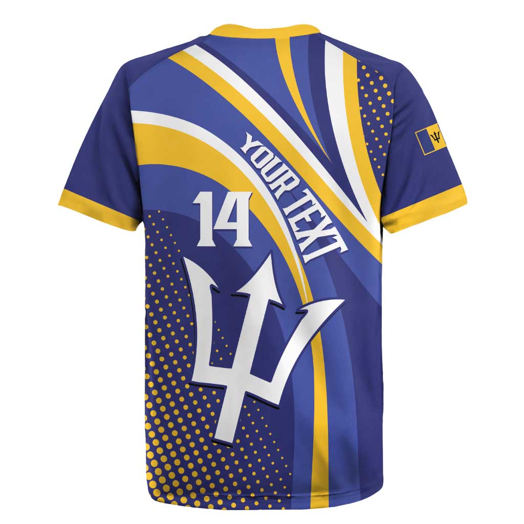 Custom Barbados Royals Cricket Rugby Jersey Go Champions Tridents Yellow Version