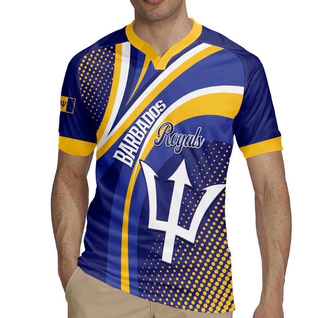 Custom Barbados Royals Cricket Rugby Jersey Go Champions Tridents Yellow Version