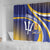 Custom Barbados Royals Cricket Shower Curtain Go Champions Tridents Yellow Version