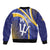 Custom Barbados Royals Cricket Sleeve Zip Bomber Jacket Go Champions Tridents Yellow Version