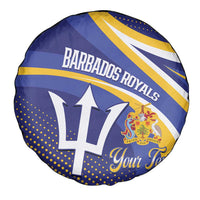 Custom Barbados Royals Cricket Spare Tire Cover Go Champions Tridents Yellow Version