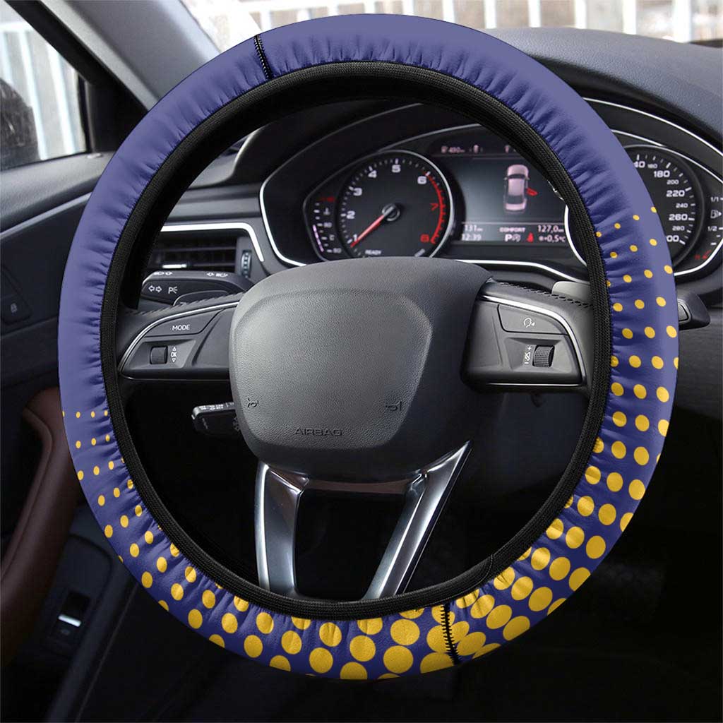 Barbados Royals Cricket Steering Wheel Cover Go Champions Tridents Yellow Version