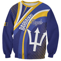 Custom Barbados Royals Cricket Sweatshirt Go Champions Tridents Yellow Version