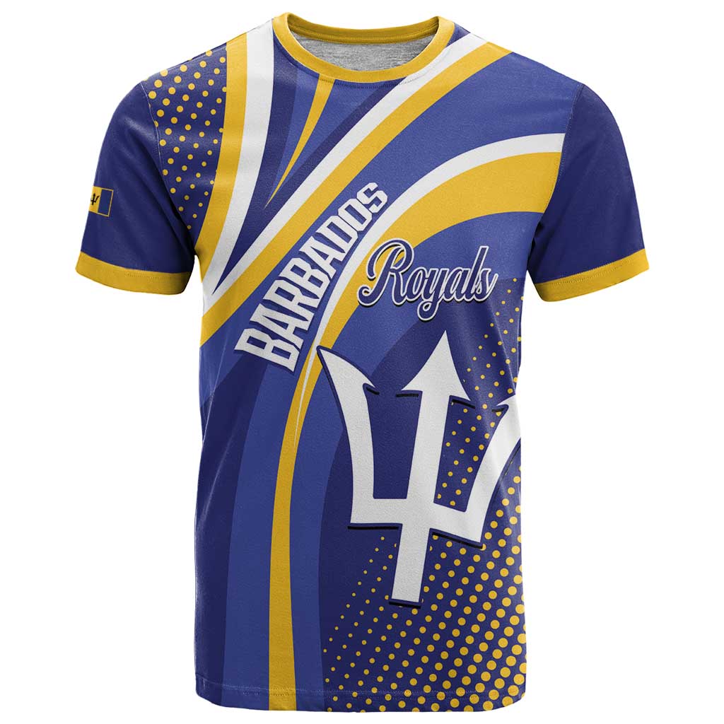 Custom Barbados Royals Cricket T Shirt Go Champions Tridents Yellow Version