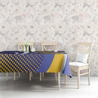 Custom Barbados Royals Cricket Tablecloth Go Champions Tridents Yellow Version