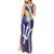 Custom Barbados Royals Cricket Tank Maxi Dress Go Champions Tridents Yellow Version
