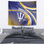 Custom Barbados Royals Cricket Tapestry Go Champions Tridents Yellow Version