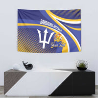 Custom Barbados Royals Cricket Tapestry Go Champions Tridents Yellow Version