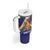 Custom Barbados Royals Cricket Tumbler With Handle Go Champions Tridents Yellow Version