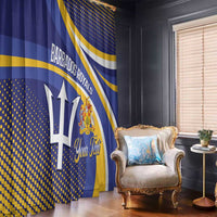 Custom Barbados Royals Cricket Window Curtain Go Champions Tridents Yellow Version