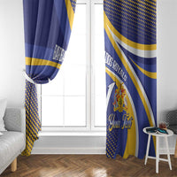 Custom Barbados Royals Cricket Window Curtain Go Champions Tridents Yellow Version