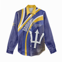 Custom Barbados Royals Cricket Women Casual Shirt Go Champions Tridents Yellow Version