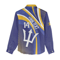 Custom Barbados Royals Cricket Women Casual Shirt Go Champions Tridents Yellow Version