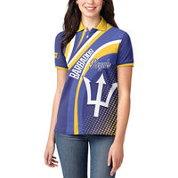 Custom Barbados Royals Cricket Women Polo Shirt Go Champions Tridents Yellow Version