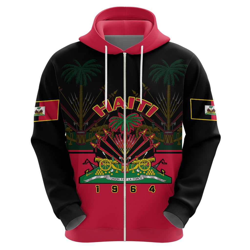 Personalised Haiti 1964 Hoodie Coat Of Arms Flag Style - Wonder Print Shop