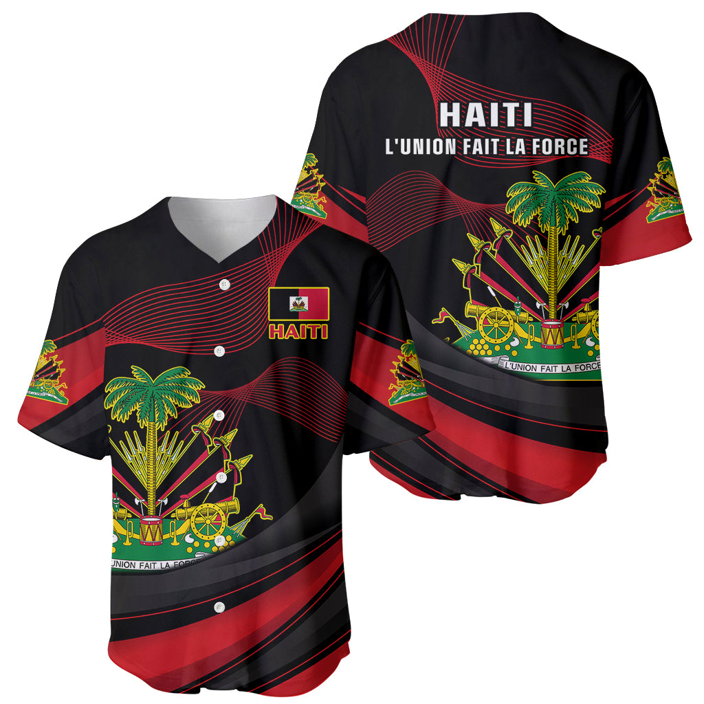 Haiti 1964 Baseball Jersey Coat Of Arms Curvel Style - Wonder Print Shop