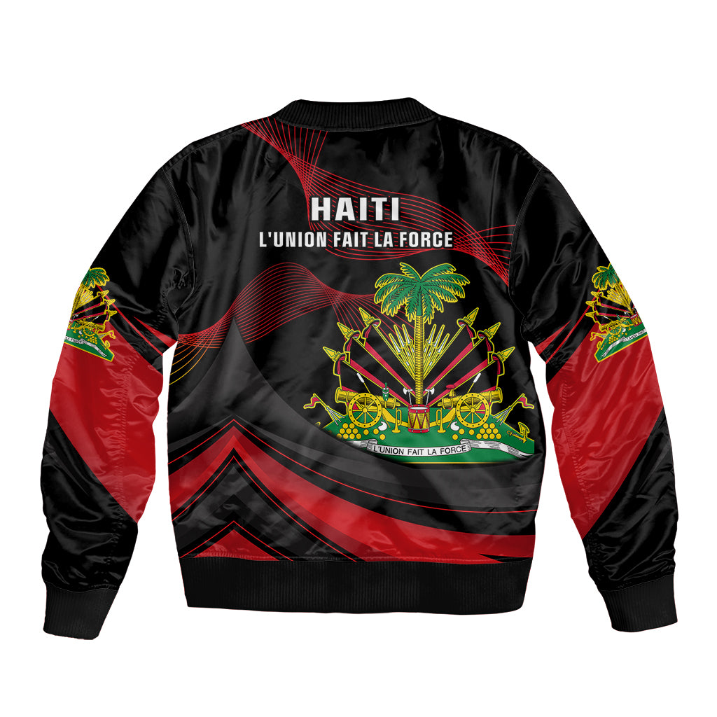 Haiti 1964 Bomber Jacket Coat Of Arms Curvel Style - Wonder Print Shop