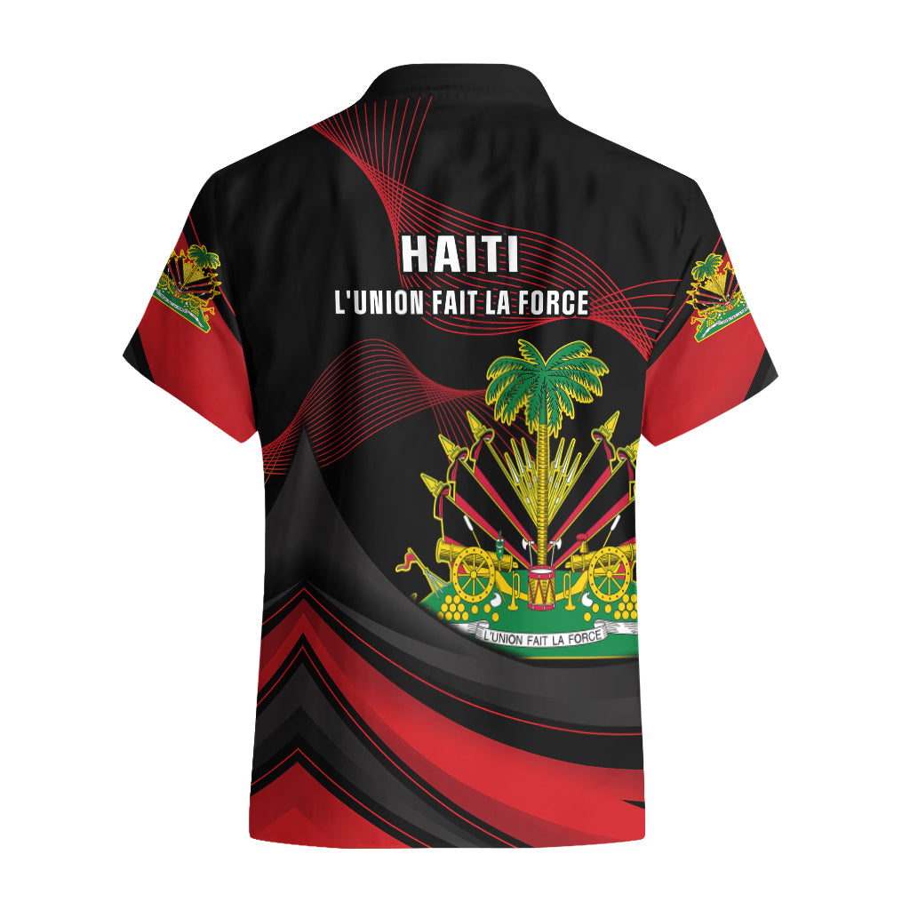 Haiti 1964 Hawaiian Shirt Coat Of Arms Curvel Style - Wonder Print Shop