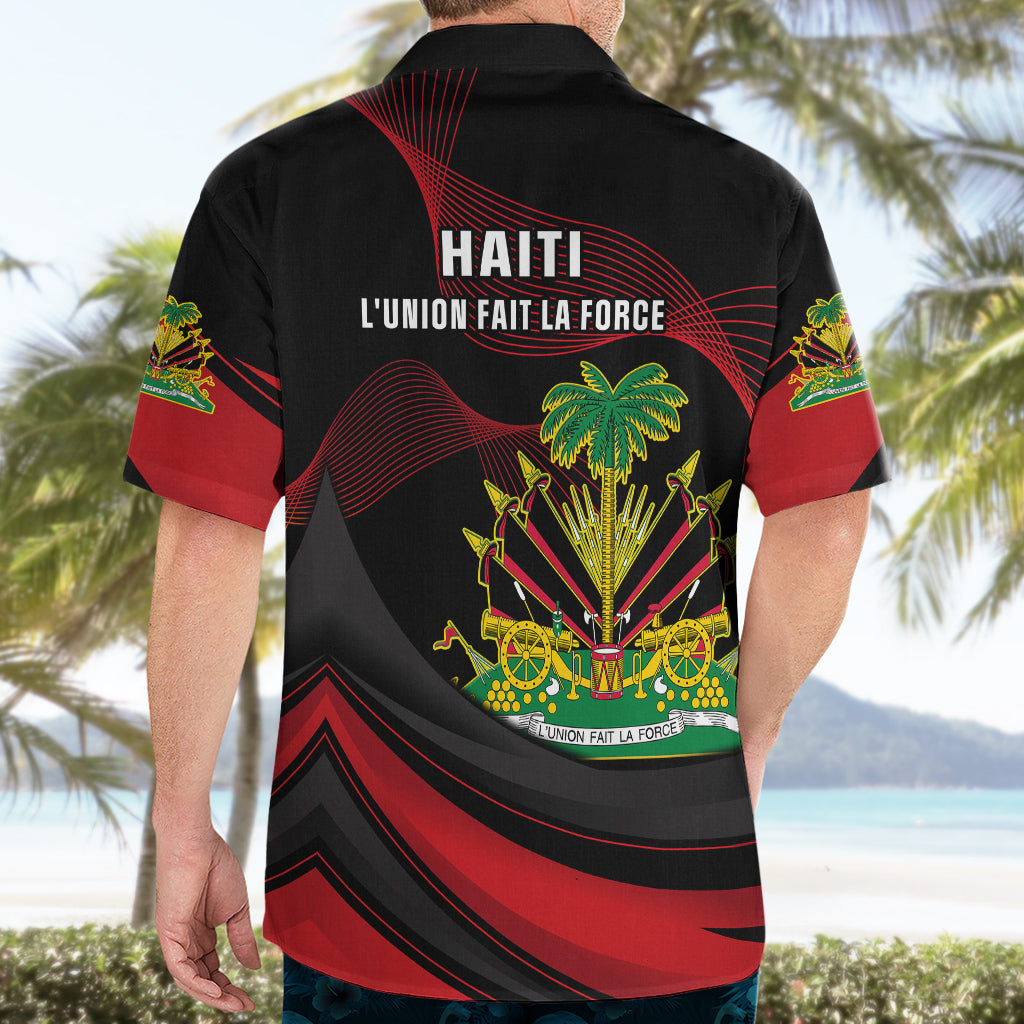 Haiti 1964 Hawaiian Shirt Coat Of Arms Curvel Style - Wonder Print Shop