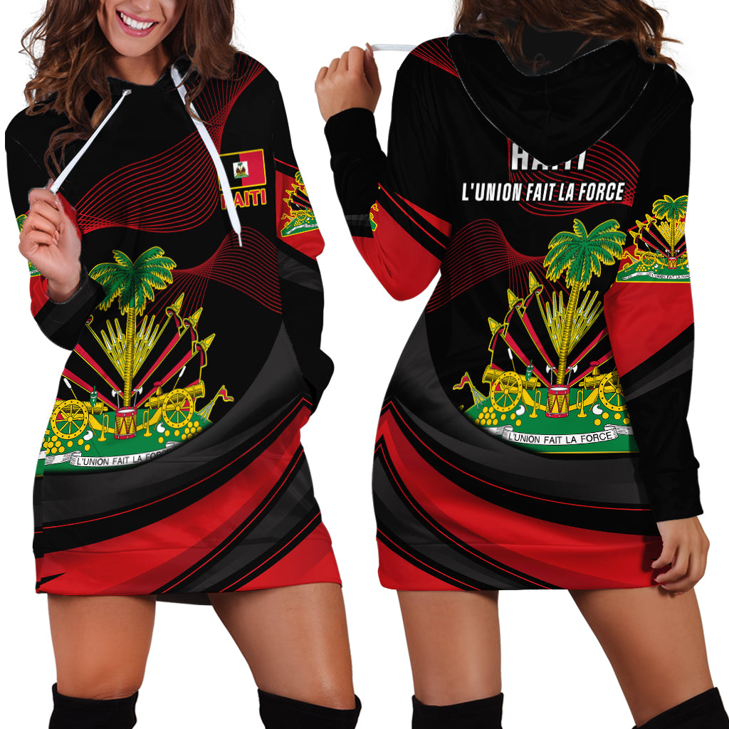 Haiti 1964 Hoodie Dress Coat Of Arms Curvel Style - Wonder Print Shop