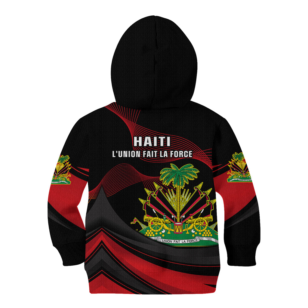 Haiti 1964 Kid Hoodie Coat Of Arms Curvel Style - Wonder Print Shop