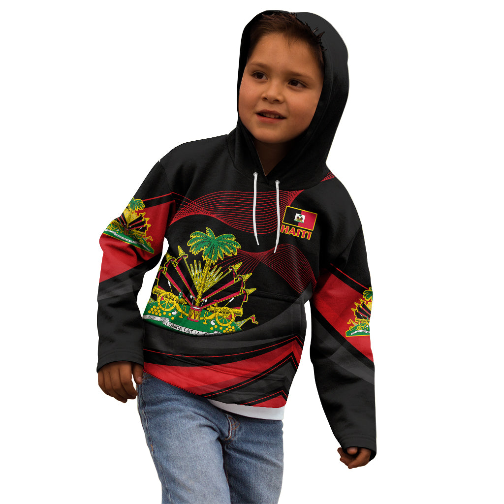Haiti 1964 Kid Hoodie Coat Of Arms Curvel Style - Wonder Print Shop