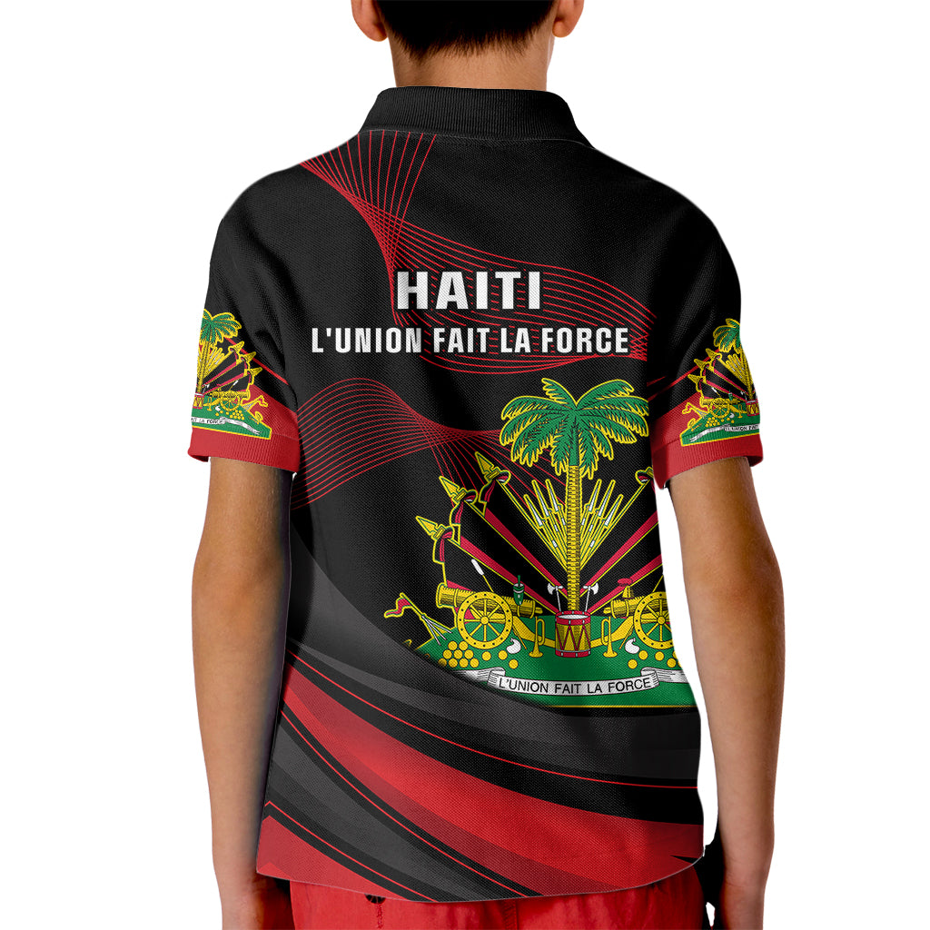 Haiti 1964 Kid Polo Shirt Coat Of Arms Curvel Style - Wonder Print Shop