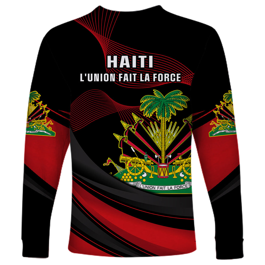 Haiti 1964 Long Sleeve Shirt Coat Of Arms Curvel Style - Wonder Print Shop
