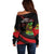 Haiti 1964 Off Shoulder Sweater Coat Of Arms Curvel Style - Wonder Print Shop