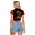 Haiti 1964 Raglan Cropped T Shirt Coat Of Arms Curvel Style - Wonder Print Shop