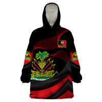 Haiti 1964 Wearable Blanket Hoodie Coat Of Arms Curvel Style - Wonder Print Shop