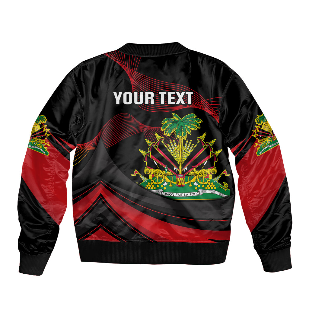 Personalised Haiti 1964 Bomber Jacket Coat Of Arms Curvel Style - Wonder Print Shop