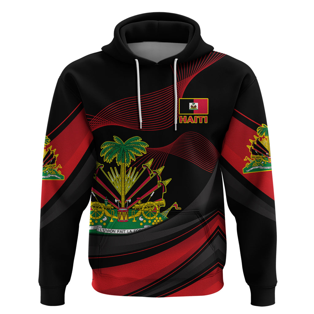 Personalised Haiti 1964 Hoodie Coat Of Arms Curvel Style - Wonder Print Shop