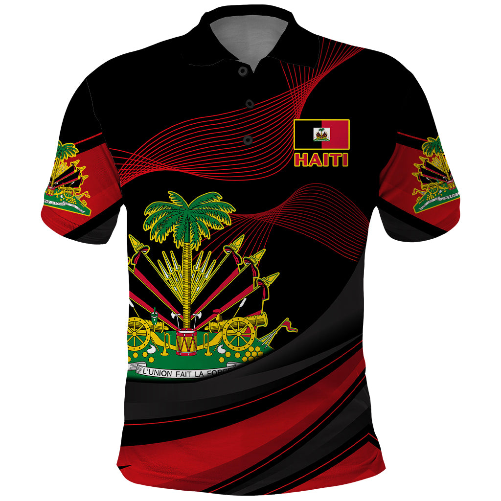 Personalised Haiti 1964 Polo Shirt Coat Of Arms Curvel Style - Wonder Print Shop