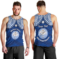 personalised-marshall-islands-men-tank-top-blue-polynesian-tribal-mix-coat-of-arms