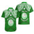Personalised Marshall Islands Hawaiian Shirt Green Polynesian Tribal Mix Coat Of Arms - Wonder Print Shop