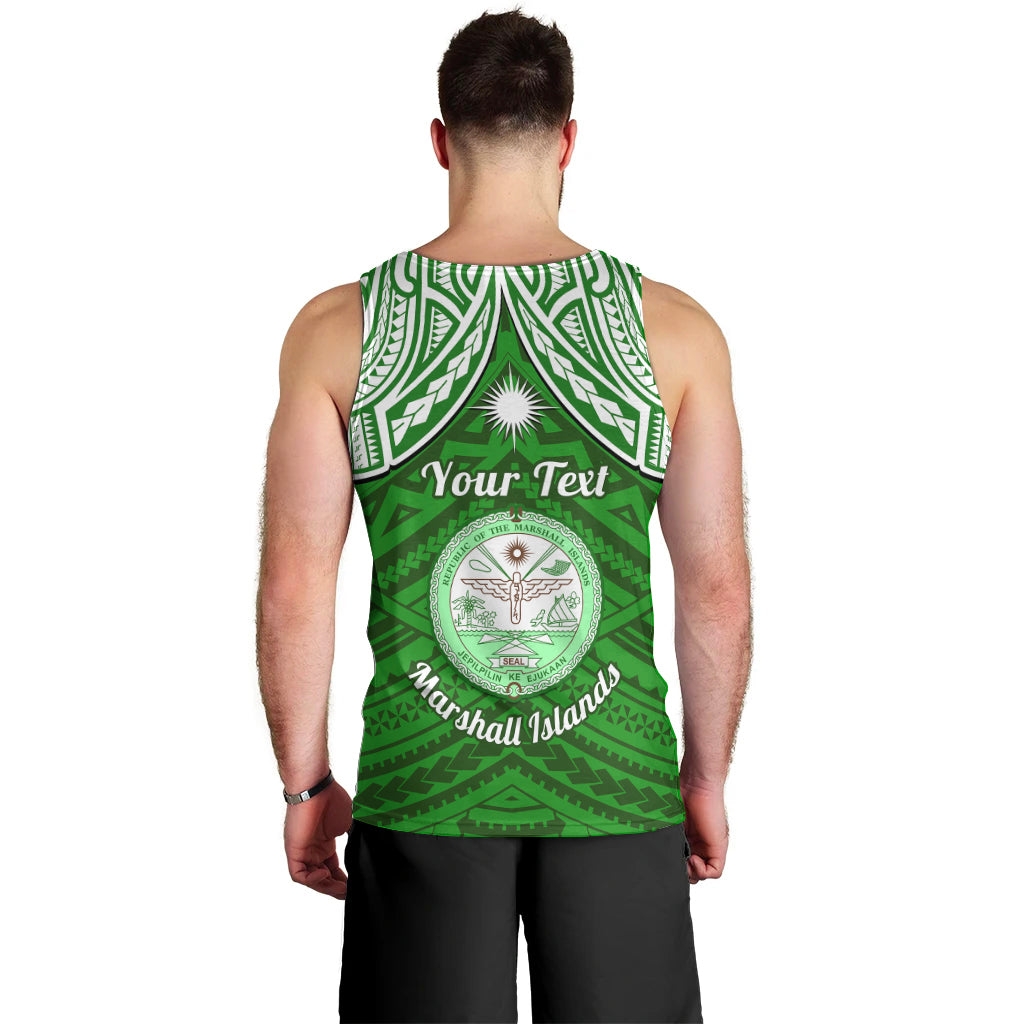 personalised-marshall-islands-men-tank-top-green-polynesian-tribal-mix-coat-of-arms