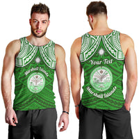 personalised-marshall-islands-men-tank-top-green-polynesian-tribal-mix-coat-of-arms