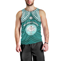 personalised-marshall-islands-men-tank-top-turquoise-polynesian-tribal-mix-coat-of-arms