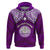 Personalised Marshall Islands Hoodie Purple Polynesian Tribal Mix Coat Of Arms - Wonder Print Shop