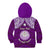 Personalised Marshall Islands Kid Hoodie Purple Polynesian Tribal Mix Coat Of Arms - Wonder Print Shop