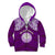 Personalised Marshall Islands Kid Hoodie Purple Polynesian Tribal Mix Coat Of Arms - Wonder Print Shop