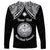 Personalised Marshall Islands Long Sleeve Shirt Black Polynesian Tribal Mix Coat Of Arms - Wonder Print Shop
