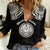 Personalised Marshall Islands Women Casual Shirt Black Polynesian Tribal Mix Coat Of Arms - Wonder Print Shop