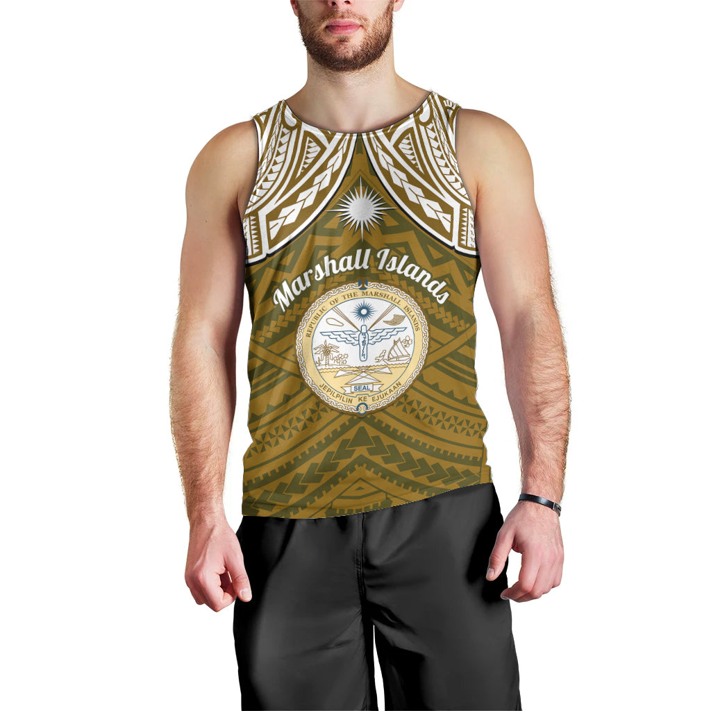 personalised-marshall-islands-men-tank-top-gold-polynesian-tribal-mix-coat-of-arms