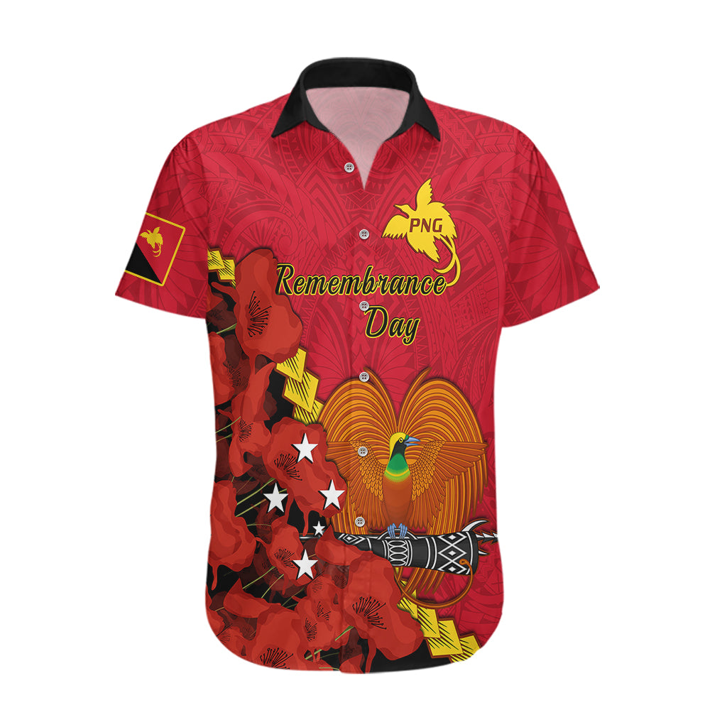 Polynesian Pride Remembrance Day PNG Hawaiian Shirt Papua New Guinea We Will Remember Them - Wonder Print Shop