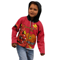 Polynesian Pride Remembrance Day PNG Kid Hoodie Papua New Guinea We Will Remember Them - Wonder Print Shop